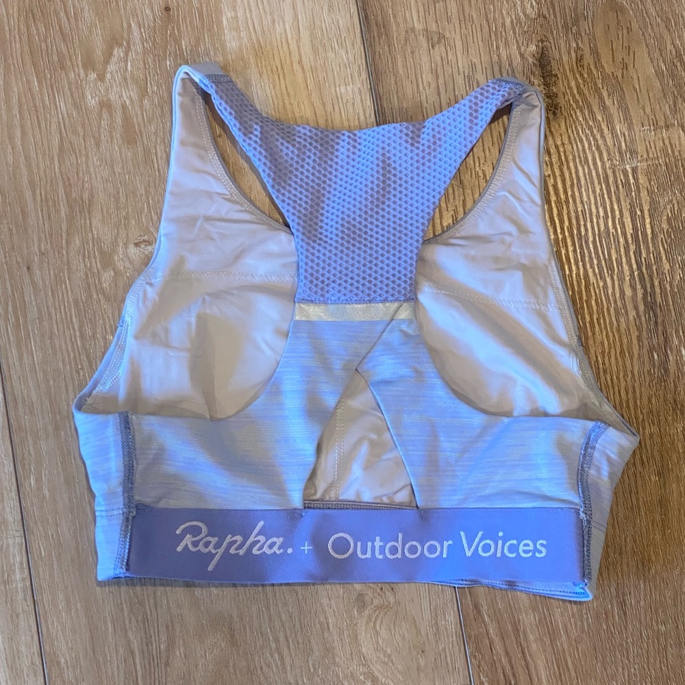 Rapha x Outdoor Voices collab Sports bra, violet